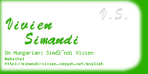 vivien simandi business card